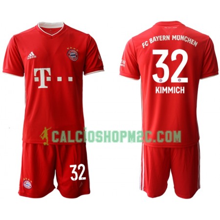 Bayern Monaco Joshua Kimmich 32 Bambino Maglia Prima 2020/2021 Manica Corta (+ Pantaloncini)